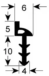 Metos vaunu- uunin oven alalipan tiivist - Metos uunin tiivisteet - 200482 - 1