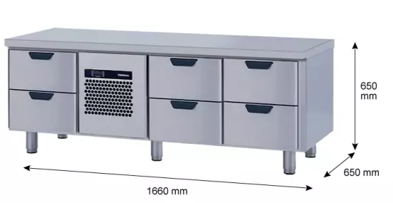 Grillivetolaatikko CL-GNL-2-CE-2-2 - Ravintolan kylmävetolaatikostot - 200143 - 1