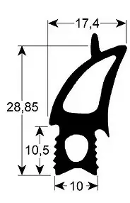 MEtos oven tiiviste CPC 61 alkaen -97 - Metos uunin oven tiivisteet - 200503 - 1