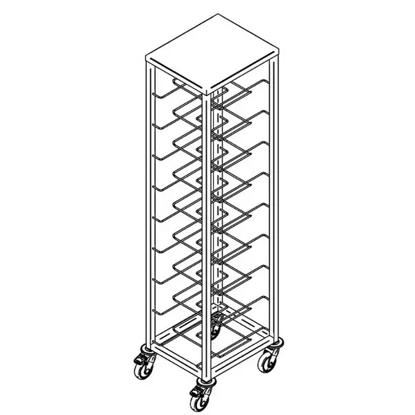 Tarjotinpalautusvaunu lankajohteet x9 - Tarjotinpalautusvaunut - 200463 - 1