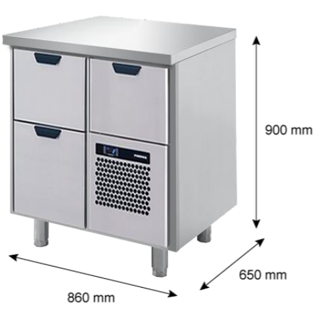 Juomavetolaatikko CL-D-2-CDE - Ravintolan kylmävetolaatikostot - 200144 - 1