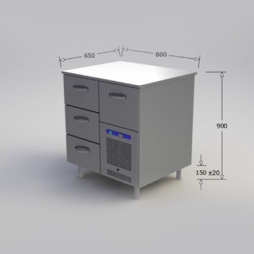 Kylmävetolaatikosto RE 0804 - Ravintolan kylmävetolaatikostot - 200004 - 1