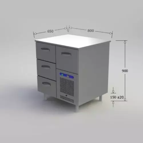 Kylmävetolaatikosto RE 0804 - Ravintolan kylmävetolaatikostot - 200004 - 1