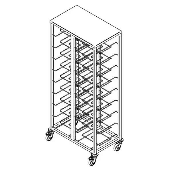 Tarjotinpalautusvaunu, 18 paikkanen - Tarjotinpalautusvaunut - 200464 - 1