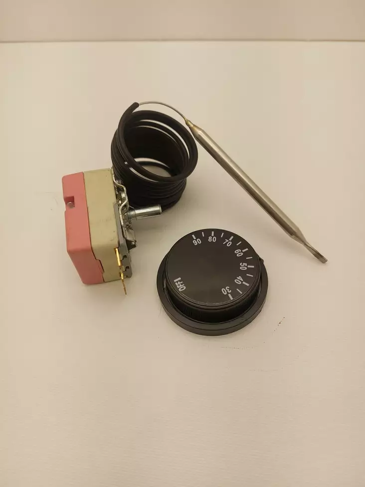 Termostaatti 1-vaihe, 0-90C suojattu - Rasvakeittimen Termostaatit - 200334 - 1