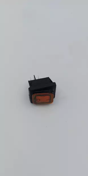 Kytkin 1-0, 20x30mm, oranssi valolla - Lämpöhauteiden Kytkimet ja vääntimet - 200715 - 1
