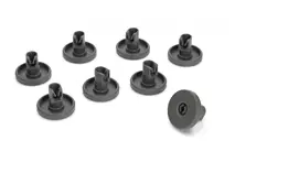 Electrolux koripyöräsarja 40mm harmaa - Astianpesukoneiden Korirullat - 100125 - 1