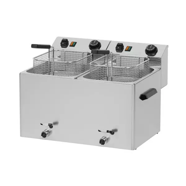 Rasvakeitin 2x8litraa, 2x6kW - Ravintolan rasvakeittimet - 200405 - 1