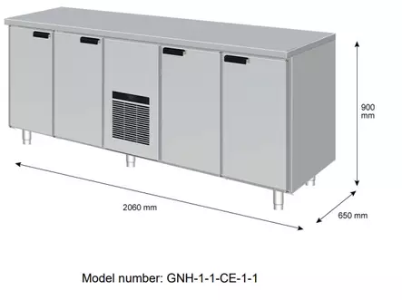 Porkka kylmäkaapisto 206cm - Ravintolan kylmävetolaatikostot - 200557 - 1