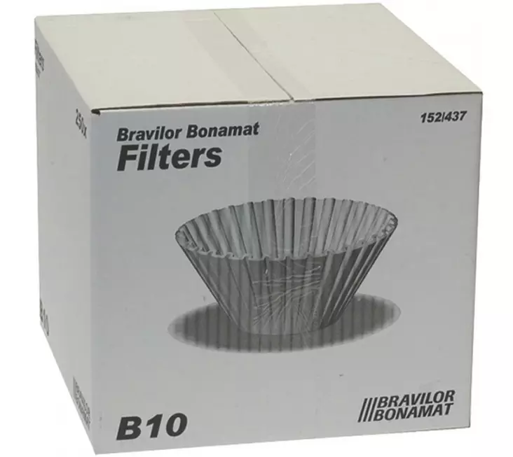Bravilor Bonamat suodatinpaperi B10 152/437 - Ravintolan kahvinkeittimen suodatinpaperit - 100057 - 1