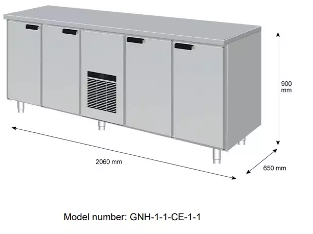 Porkka kylmäkaapisto 206cm - Ravintolan kylmävetolaatikostot - 200557 - 1