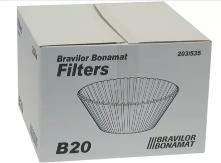 Bravilor Bonamat suodatinpaperi B20 203/535 - Ravintolan kahvinkeittimen suodatinpaperit - 100058 - 1