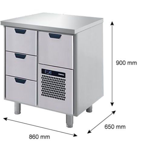 Kylmävetolaatikko CL-GNH-3-CDE - Ravintolan kylmävetolaatikostot - 200138 - 1