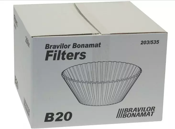 Bravilor Bonamat suodatinpaperi B20 203/535 - Ravintolan kahvinkeittimen suodatinpaperit - 100058 - 1
