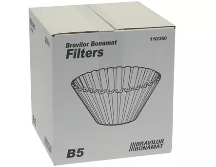Bravilor Bonamat suodatinpaperi B5 110/360 - Ravintolan kahvinkeittimen suodatinpaperit - 100059 - 1