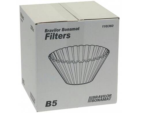 Bravilor Bonamat suodatinpaperi B5 110/360 - Ravintolan kahvinkeittimen suodatinpaperit - 100059 - 1