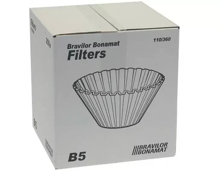 Bravilor Bonamat suodatinpaperi B5 110/360 - Ravintolan kahvinkeittimen suodatinpaperit - 100059 - 1