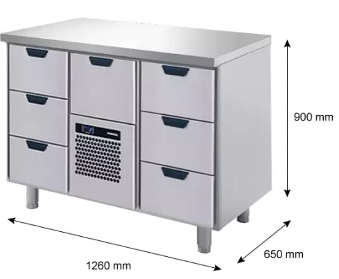 Kylmävetolaatikko CL-GNH-3-CDE-3 - Ravintolan kylmävetolaatikostot - 200139 - 1