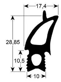Oventiiviste Metos / Rational SCC101 - Metos uunin oven tiivisteet - 200319 - 1